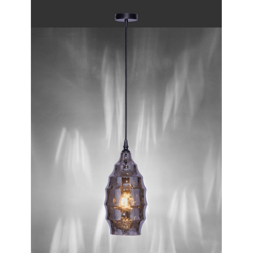 Paul Neuhaus 8267-25 - Kattokruunu johdossa SCARLETT 1xE27/60W/230V halkaisija 19 cm musta