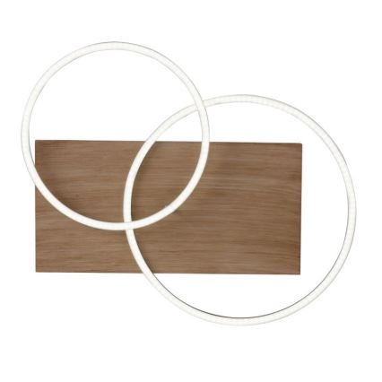 Paul Neuhaus 8329-79 - LED-himmennyskattokruunu PALMA LED/26W/230V 2700-5000K mänty + kauko-ohjaus