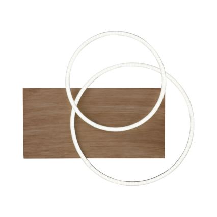 Paul Neuhaus 8329-79 - LED-himmennyskattokruunu PALMA LED/26W/230V 2700-5000K mänty + kauko-ohjaus