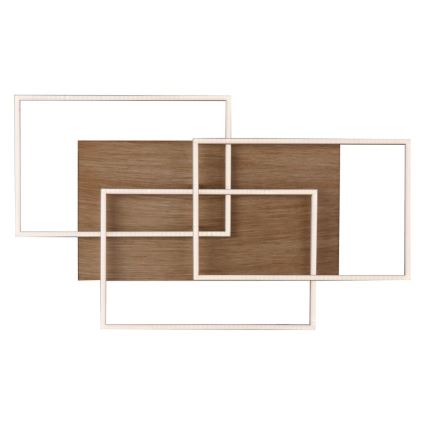 Paul Neuhaus 8330-79 - LED-himmennyskattokruunu PALMA 3xLED/12W/230V mänty + kauko-ohjaus