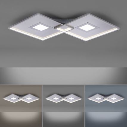 Paul Neuhaus 8378-55 - Himmennettävä LED-kattovalaisin AMARA LED/45W/230V kiiltävä kromi + kauko-ohjaus