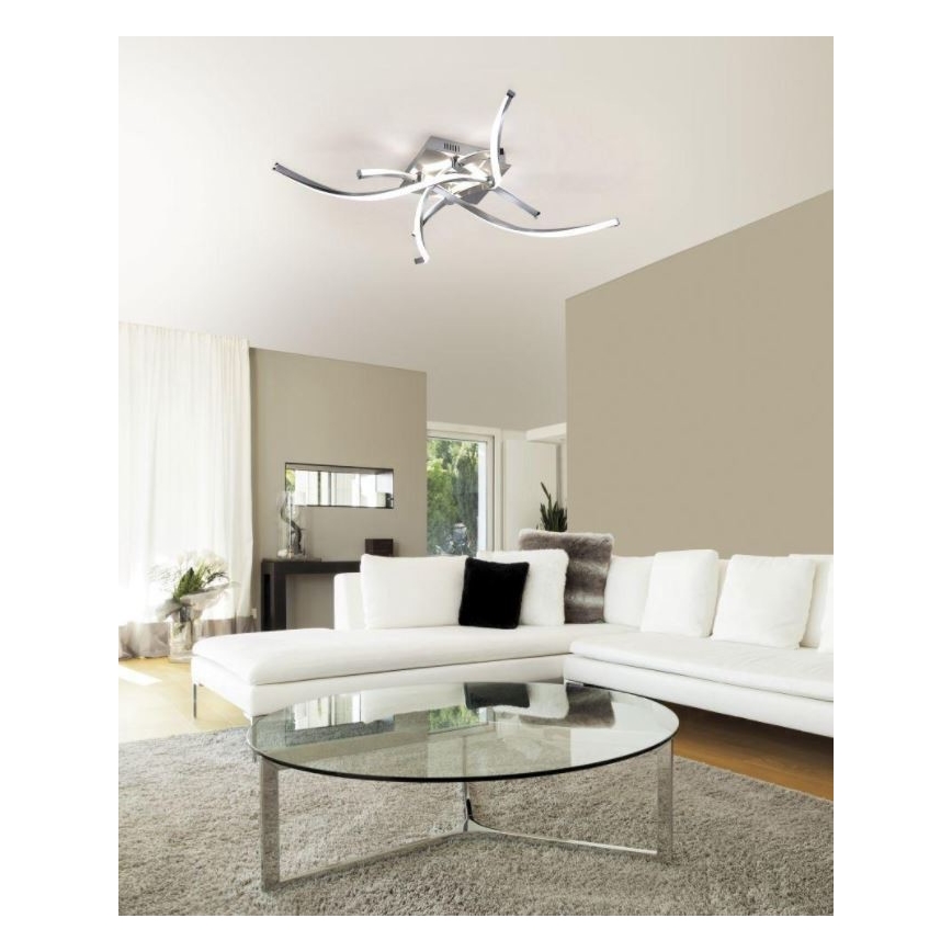 Paul Neuhaus 9144-55 - LED Himmennettävä pinta-asetettava kattokruunu POLINA LED/27W/230V