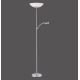 Paul Neuhaus 655-55 - Himmennettävä LED-lattiavalaisin ALFRED 1xLED/28W+1xLED/4W/230V kromi