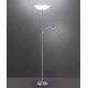 Paul Neuhaus 655-55 - Himmennettävä LED-lattiavalaisin ALFRED 1xLED/28W+1xLED/4W/230V kromi