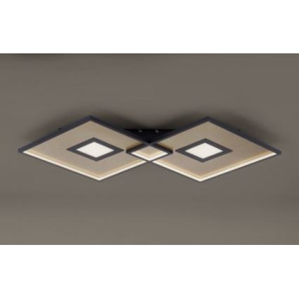 Paul Neuhaus - LED-himmennettävä kattovalaisin AMARA 1xLED / 45W / 230V + RC kulta