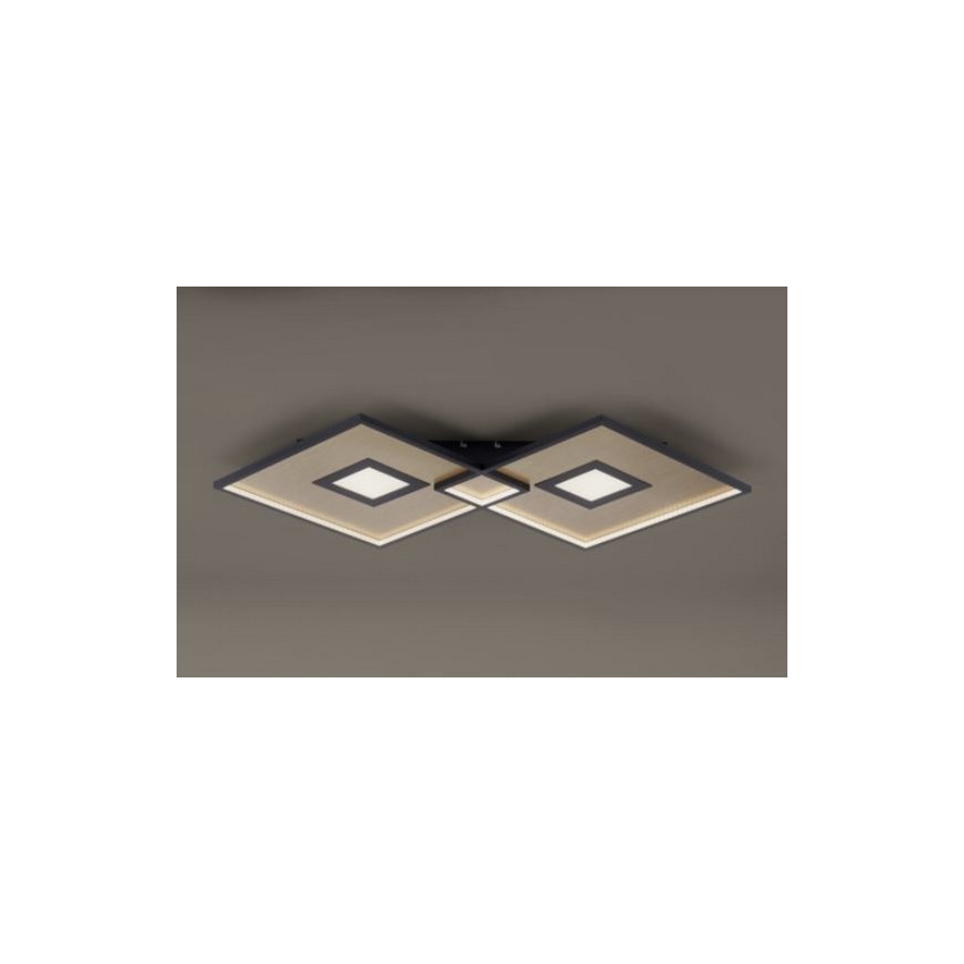 Paul Neuhaus - LED-himmennettävä kattovalaisin AMARA 1xLED / 45W / 230V + RC kulta