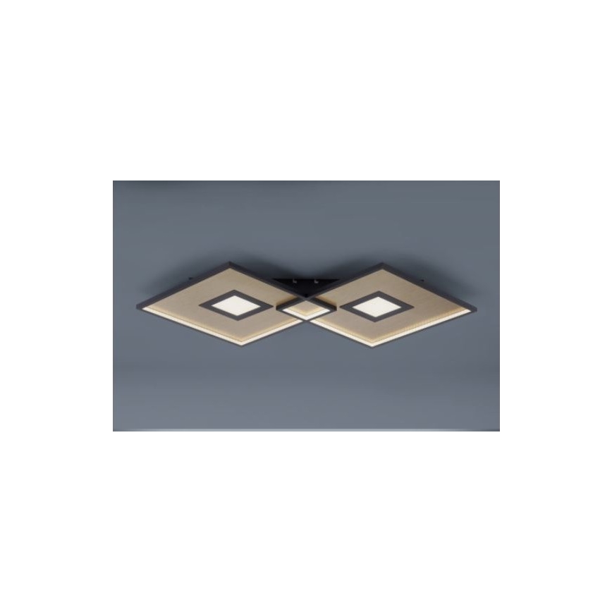 Paul Neuhaus - LED-himmennettävä kattovalaisin AMARA 1xLED / 45W / 230V + RC kulta