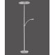Paul Neuhaus 680-55 - LED-himmennettävä lattiavalaisin MARTIN 1xLED / 36,5W/ 230V + 1xLED / 5,7W