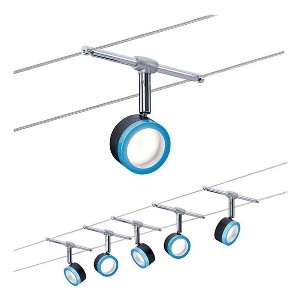 Paulmann 3982 - SETTI 5xLED/4W Kohdevalo johtosysteemiin TIP 230V