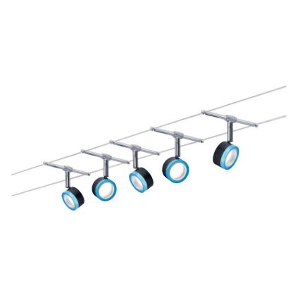 Paulmann 3982 - SETTI 5xLED/4W Kohdevalo johtosysteemiin TIP 230V