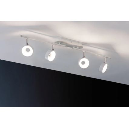 Paulmann 66735 - 4xLED/6W Himmennettävä kohdevalo FUNNEL 230V