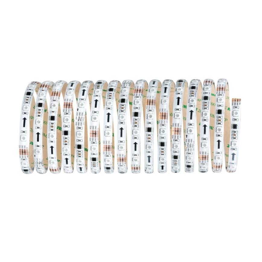 Paulmann 70480 - LED RGBW/16,5W Himmennettävä nauha DIGITAL 5 m 230V + kauko-ohjaus