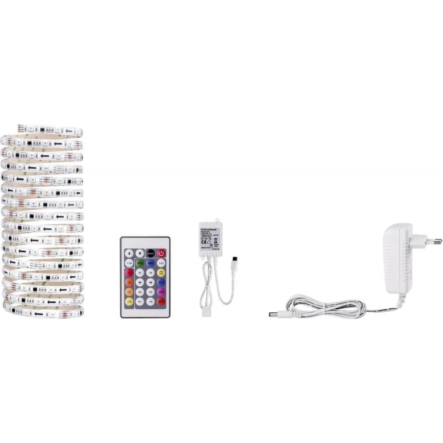 Paulmann 70480 - LED RGBW/16,5W Himmennettävä nauha DIGITAL 5 m 230V + kauko-ohjaus