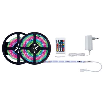 Paulmann 70514 - LED RGB/15W Himmennettävä nauha SIMPLED 7,5m 230V + kauko-ohjaus