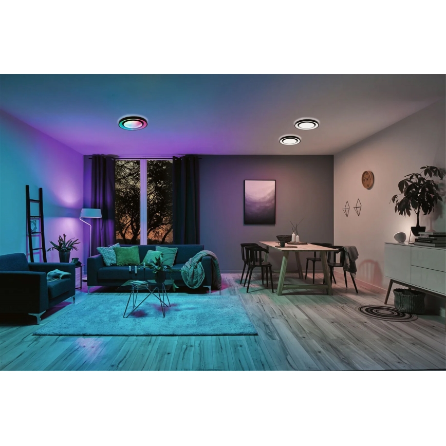 Paulmann 70544 - LED RGBW/22W Himmennettävä kattovalo RAINBOW 230V 3000-6500K + kauko-ohjain