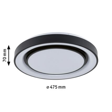 Paulmann 70545 - LED RGBW/38,5W Himmennettävä kattovalo RAINBOW 230V 3000-6500K + kauko-ohjain