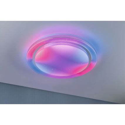 Paulmann 70547 - LED RGBW/38,5W Himmennettävä kattovalo RAINBOW 230V 3000-6500K + kauko-ohjain