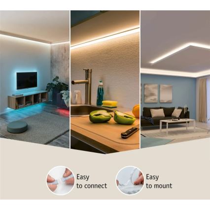 Paulmann 70669 - LED/35W IP44 Himmennettävä kylpyhuone valonauha MAXLED 3 m 6500K 230V