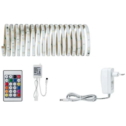 Paulmann 70697 - LED RGBW/10,5W Himmennettävä nauha DIGITAL 4,8m 230V + kaukosäädin