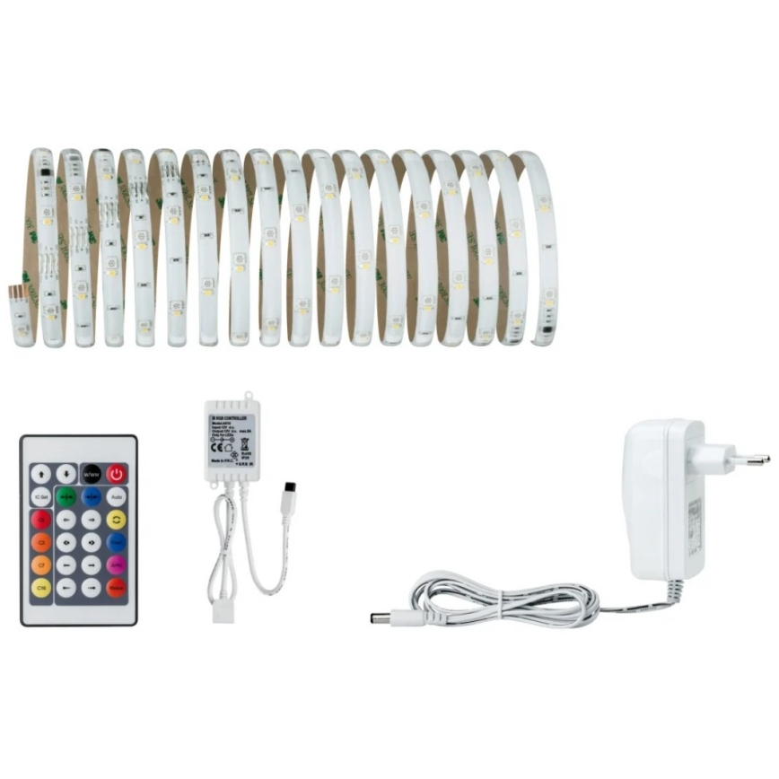 Paulmann 70697 - LED RGBW/10,5W Himmennettävä nauha DIGITAL 4,8m 230V + kaukosäädin