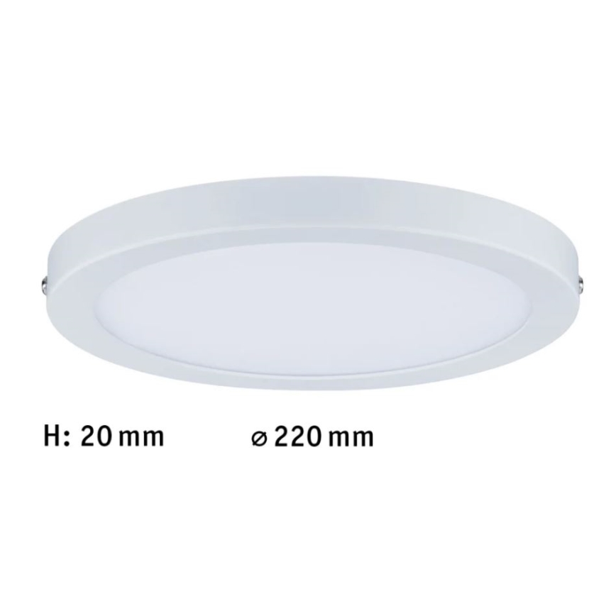 Paulmann 70868 - LED/18,5W Himmennyspaneeli ATRIA 230V 2700K halkaisija 22 cm valkoinen