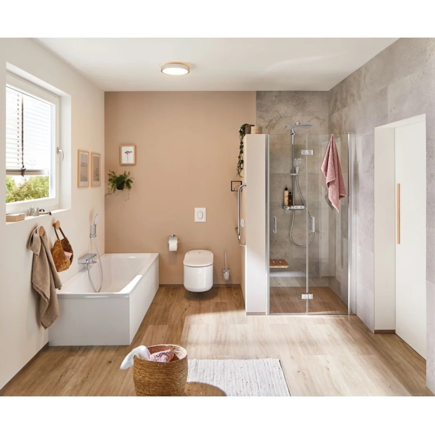 Paulmann 70882-LED/22,5W IP44 Himmennettävä kylpyhuoneen kattovalaisin AVIAR 230V