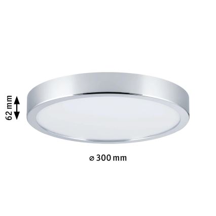 Paulmann 70882-LED/22,5W IP44 Himmennettävä kylpyhuoneen kattovalaisin AVIAR 230V