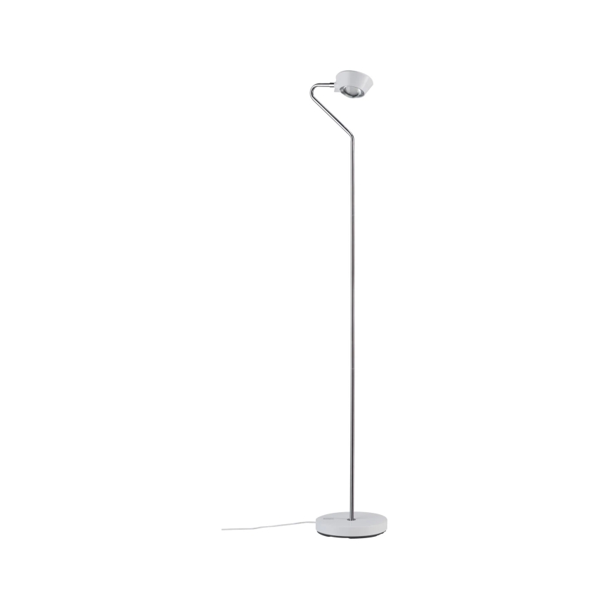 Paulmann 70920 - LED/7,5W Himmennettävä lattiavalaisin RAMOS 230V valkoinen/kiiltävä kromipinta