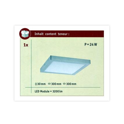 Paulmann 70982 - LED/22W Kattovalo ABIA 230V