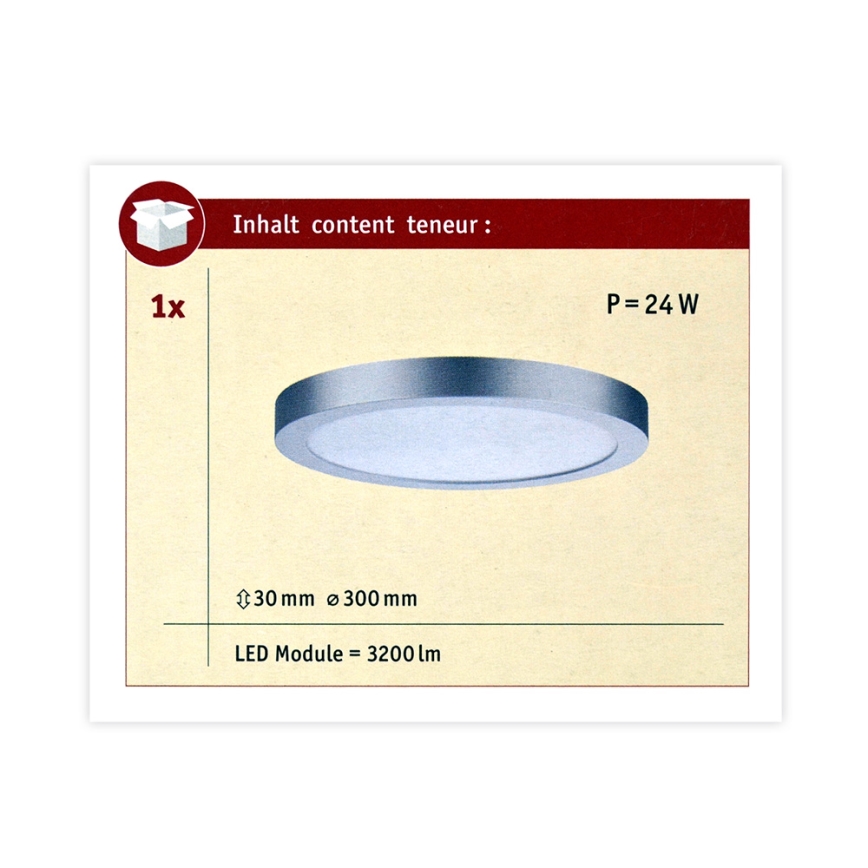 Paulmann 70983 - LED/22W Kattovalo ABIA 230V