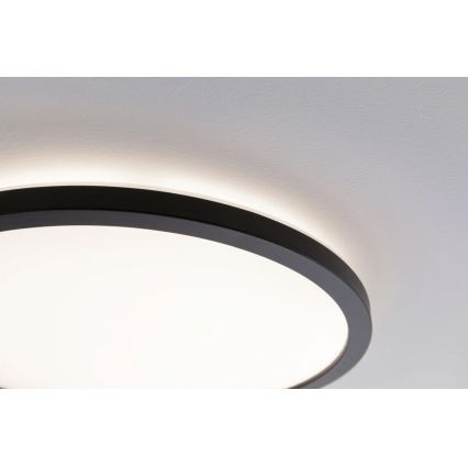 Paulmann 70997 - LED/11,2W Liitetty paneeli ATRIA 230V 3000K halkaisija 19 cm musta