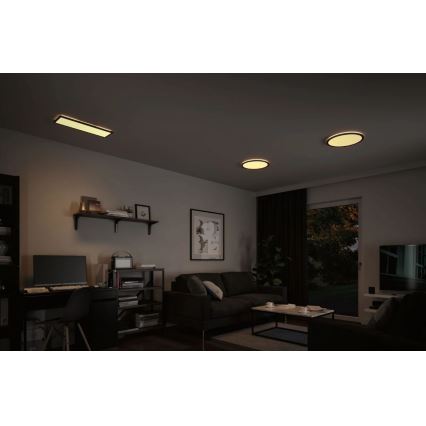 Paulmann 70999 - LED/22W himmennettävä ATRIA-paneeli 230V 3000K halkaisija 42 cm musta