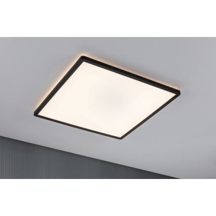 Paulmann 71002 - LED/22W Himmennyspaneeli ATRIA 230V 3000K 42x42 cm musta