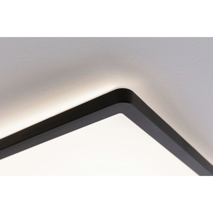 Paulmann 71002 - LED/22W Himmennyspaneeli ATRIA 230V 3000K 42x42 cm musta
