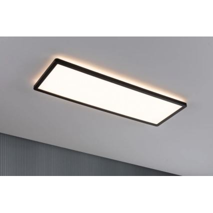 Paulmann 71003 - LED/22W Himmennyspaneeli ATRIA 230V 3000K 20x58 cm musta