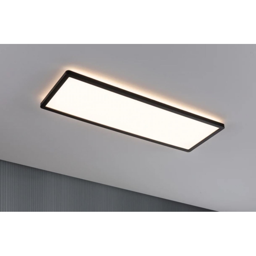 Paulmann 71003 - LED/22W Himmennyspaneeli ATRIA 230V 3000K 20x58 cm musta