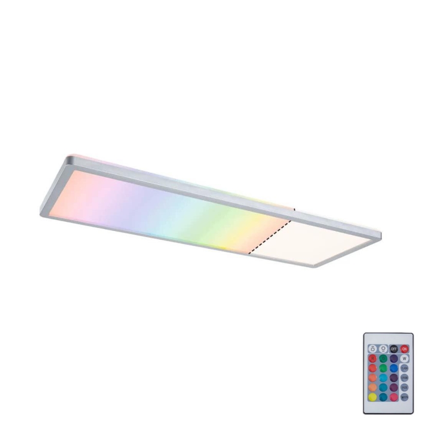 Paulmann 71020 - LED/20W RGBW himmennettävä ATRIA-paneeli 230V 4000K 20x58 cm + kaukosäädin