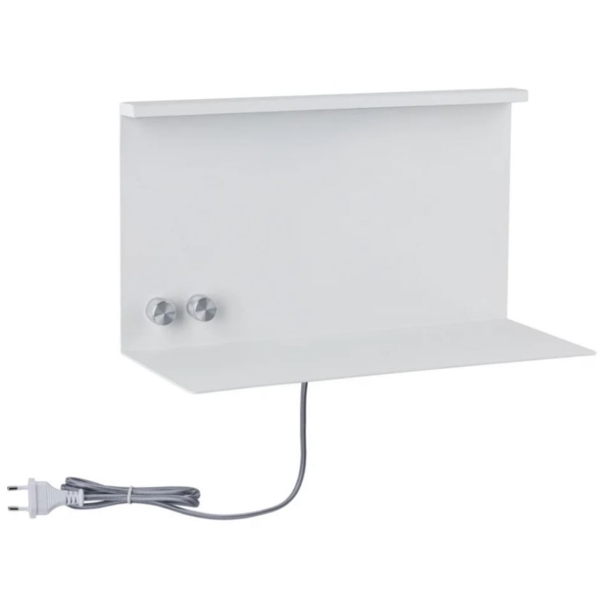 Paulmann 78919 - LED/4,5W Himmennysvalo hyllyllä ja USB + LED/1,6W 230V