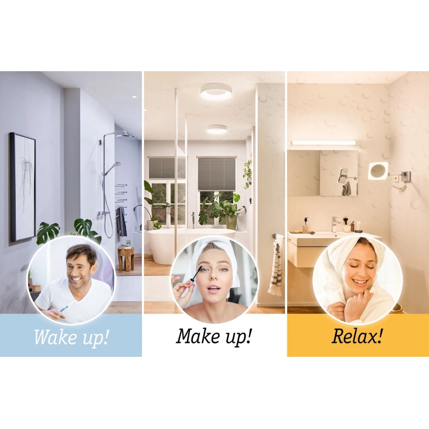 Paulmann 78947 - LED/23W IP44 Kylpyhuoneen kattovalaisin CASCA 230V