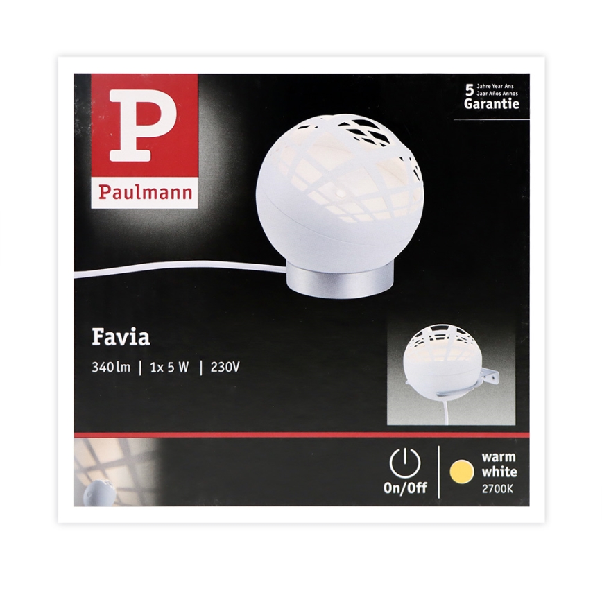 Paulmann 79697 - LED/6W Pöytälamppu FAVIA 230V