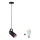 Paulmann 79766 - LAVEA LED RGBW riippuvalaisin vaijerilla, 1xE27/9W, 230V, musta