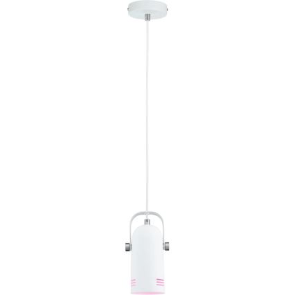 Paulmann 79767 - LAVEA LED RGBW riippuvalaisin kaapelilla 1xE27/15W 230V valkoinen