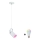 Paulmann 79767 - LAVEA LED RGBW riippuvalaisin kaapelilla 1xE27/9W 230V valkoinen