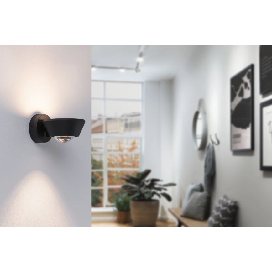 Paulmann 79769 - LED/9W IP44 Himmennettävä seinävalaisin SABIK 230V