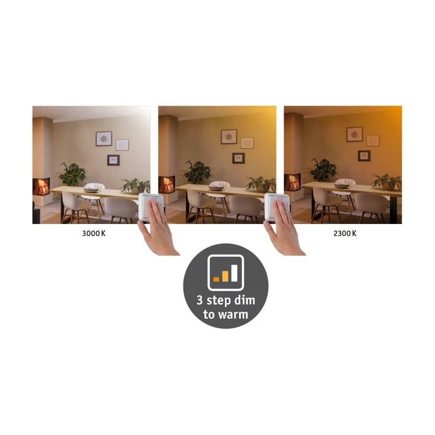 Paulmann 79794 - LED/13W Kattovalo CARPO 230V 2300/2500/3000K