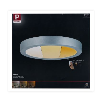 Paulmann 79798 - LED/16W Kattovalo CARPO 230V 2300/2500/3000K