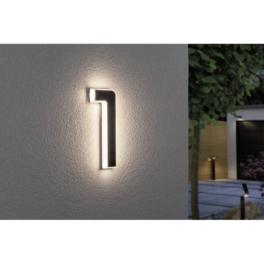 Paulmann 79842 - LED/0,2W IP44 Aurinkokäyttöinen talon numero 1,2V 1500 mAh