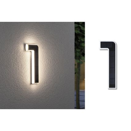Paulmann 79842 - LED/0,2W IP44 Aurinkokäyttöinen talon numero 1,2V 1500 mAh