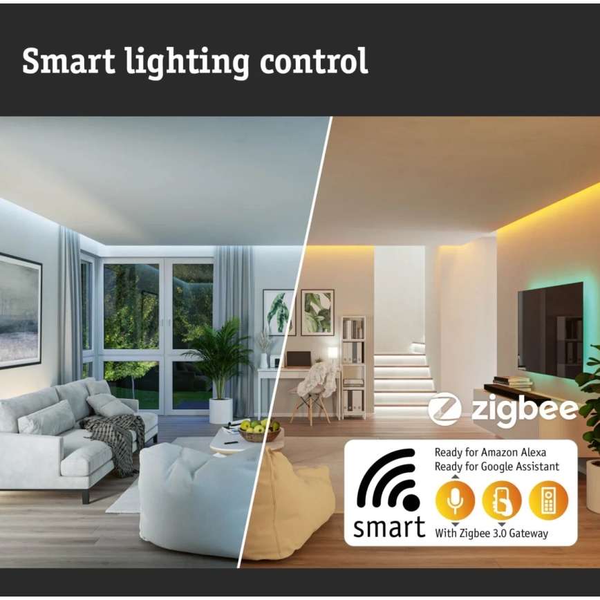 Paulmann 79897 - LED RGBW/22W himmennettävä kattovalaisin SMART VELORA 230V
