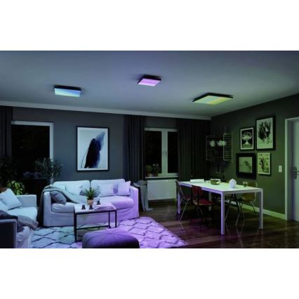 Paulmann 79909 - LED/31W RGBW himmennettävä kattovalaisin VELORA 230V 3000-6500K + kaukosäädin